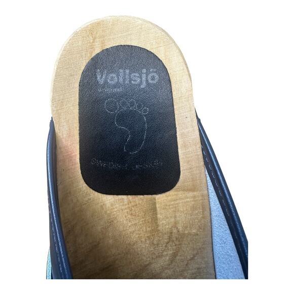 VOLLSJO ORIGINAL SWEDISH DESIGN CLOGS NAVY BLUE WOMENS SIZE 41 (11) - Picture 9 of 10